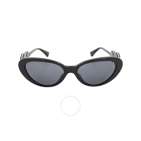 versace ve4433u|Versace Dark Grey Cat Eye Ladies Sunglasses VE4433U .